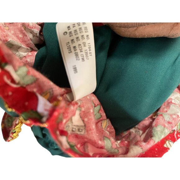 House Of Lloyd Christmas Bunny Dolls Christmas Around 12" Green Red White - Picture 6 of 13